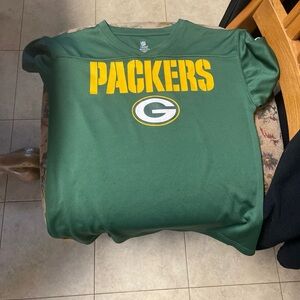 NFL Green Bay Packers Short Sleeve Tee Green and Yellow
